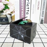 Electronic Money Box Spider Web Printing Safe Deposit Case Plastic Hand Grab Coins Children Toy Piggy Bank Tirelire Kids Gifts