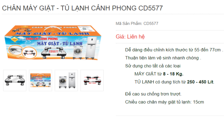 Chân Máy Giặt  Tủ Lạnh cơ khí Cảnh Phong CD5577  Shopee Việt Nam