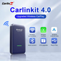 CarlinKit 4แอปเปิ้ลรถเล่นอะแดปเตอร์ไร้สาย CarPlay มินิกล่อง Android อัตโนมัติ Dongle 2 In1สำหรับออดี้มาสด้า Kia โตโยต้า VW ซีตรอง5.0