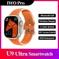 IWO Pro U9อัลตร้าสมาร์ทวอทช์ผู้ชายกีฬา2023ใหม่ผู้หญิงโทรผ่านบลูทูธอัตราการเต้นของหัวใจความฟิตสมาร์ทวอท์ชด้วย KirkCr ชาร์จไร้สาย