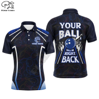 【high quality】  Short Sleeved Polo Shirt with 3d Pattern of "your Clubs Right Back" Printed in Blue, Suitable for Men