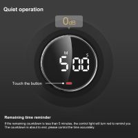 LED Digital Kitchen Timer Magnetic Electronic Study Cooking Countdown Clock Self Regulated Rotary Timer Stopwatch Alarm Clock