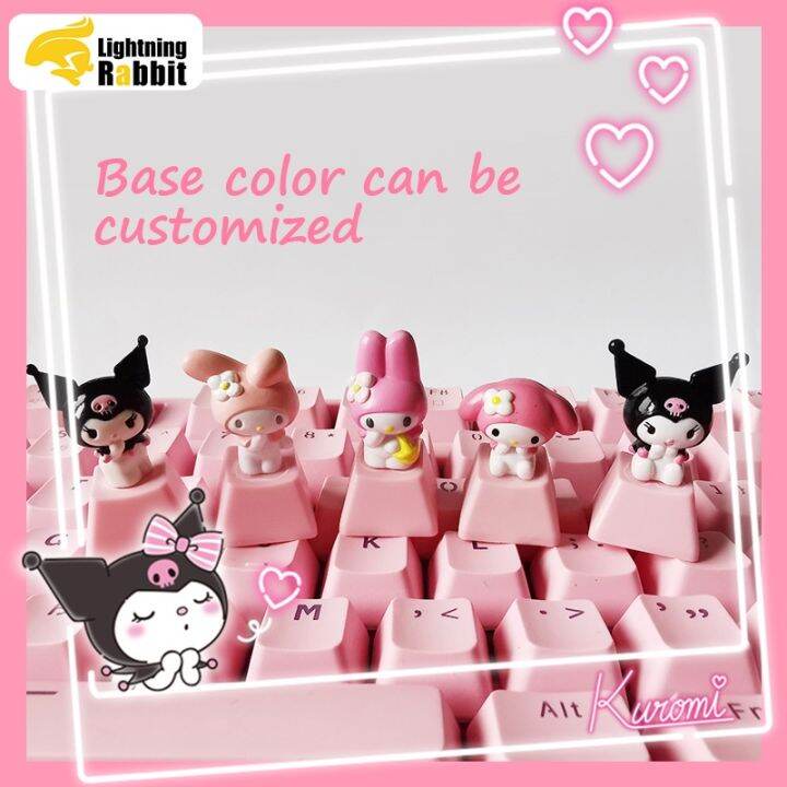 คีย์แคป-keycap-cinnamoroll-dog-ปุ่มกดคีย์บอร์ด-abs-ลายการ์ตูนแมว-kuromi-mymelody-r4-oem-น่ารัก-สร้างสรรค์-diy