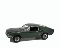 【Best-Selling】 Fashions King 1:64ไฟเขียวฟอร์ดรุ่น Mustang GT 1968 Bullitt ไม่มีกล่อง