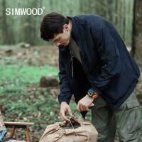 SIMWOOD 2023ฤดูใบไม้ผลิใหม่แสงแจ็คเก็ตกันน้ำผู้ชายบางยุทธวิธีนิ่มกลางแจ้งหลวมเสื้อเสื้อกันลม