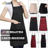 【hot sale】◆❅ D13 ???MALAYSIA DY STOCK?Chef Apron Restaurant Hotel Kitchen Work Waiter Fashion Men Women Black White Half