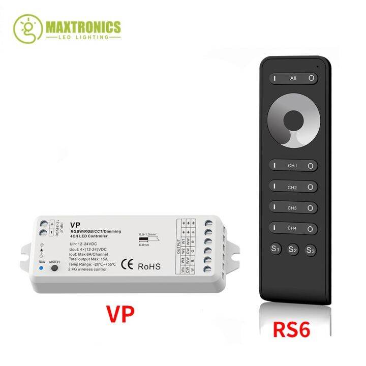 dc-12v-24v-led-dimmer-4-channel-15a-pwm-wireless-rf-2-4g-remote-controller-4-way-led-dimmer-switch-for-single-color-led-strips