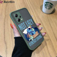 Jizetin Xiaomi Redmi โน้ต12 5G Xiaomi Poco X5 5G Creative Stitch เคสนิ่มใส่โทรศัพท์ขอบมีน้ำค้างแข็งโปร่งใสแข็งกันกระแทกคลุมทั้งหมดเคสป้องกันกล้อง