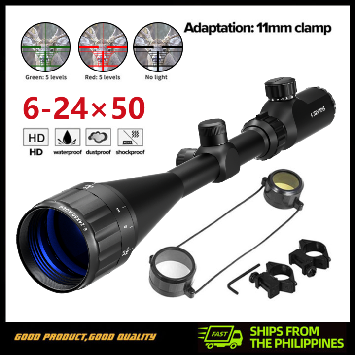 【Shipping From Philippines】 624X50 AOE Tactics Riflescope Adjustable