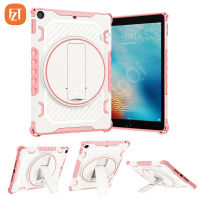 (มี Tali Bahu) สำหรับ iPad 5th Gen 9.7 "(2017) / A1823 A1822ซิลิโคนป้องกันการงอ Casing Tablet รวมทุกอย่างฝาครอบ360เคสไอแพดแบบตั้งได้เคส