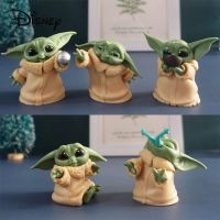 5 Buah/ชุดสตาร์วอร์ส Gogu Mandalorian 4-7ซม. Boneka Bayi Yoda Bebe Mainan Figur Aksi Figur Deco Anime En Koleksi