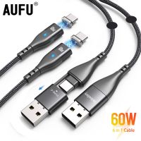 325วังฮีขายดี - /  Melonboy 6 In 1สาย60W Magnetic Usb C สายชาร์จโทรศัพท์สายชาร์จ Usb Data Cable สำหรับแล็ปท็อป Samsung Huawei iPhone