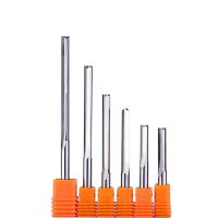 5pcs 5mm 6mm CEL 22mm 25mm 62mm Two Flutes Straight router bits for wood CNC Straight Engraving Cutters Carbide End mill เครื่องมือ