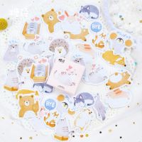 45 Pcs/lot Cute Animal Paper Journal Diary Stickers Scrapbooking Flakes Seal