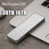 SSD แบบพกพาโซลิดสเตทไดรฟ์8TB 16TB 30TB M.2ฮาร์ดไดรฟ์ความเร็วสูง USB พอร์ตระหว่าง3.1 Type C ดิสก์จัดเก็บข้อมูลมวล