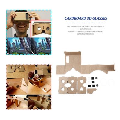 แว่นตา VR 3D เสมือนจริงแบบกระดาษ สำหรับสมาร์ทโฟน