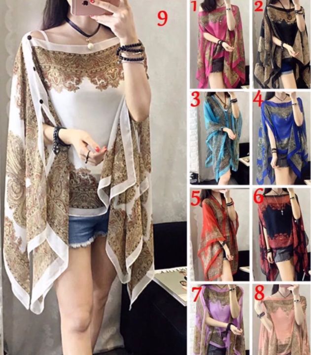 READY STOCK💕 Baju Shawl Batik Silk Women's Cantik Fashion | Lazada