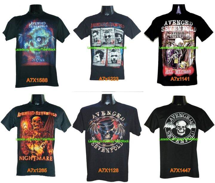 เสื้อวง-avenged-sevenfold-อะเว็นจด์เซเวนโฟลด์-a7x-ไซส์ยุโรป-เสื้อยืดวงดนตรีร็อค-เสื้อวงวินเทจ90s