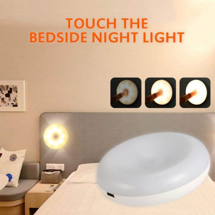 led-touch-sensor-night-light-rechargeable-bedside-lamp-magnetic-base-wall-lamp-usb-charged-circle-portable-home-night-lamp