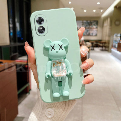 2023เคสโทรศัพท์ A78 OPPO 5G ซิลิโคนการ์ตูนหมีน่ารักปลอกอ่อน OPPO A78เคสกันกระแทกที่จับ