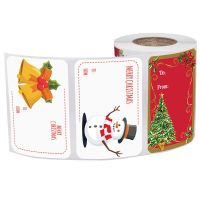 250/roll 2*3 Inch Merry Christmas Sticker Christmas Day Party Gift Decor Sticker Baking Packaging Bag Sticker Santa Claus Label  Power Points  Switche