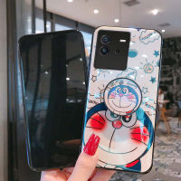 เคสสำหรับ VIVO Iqoo Neo 6 ที่ยึดขาตั้งคู่แมวการ์ตูนกรอบนิ่มกันกระแทกสำหรับ VIVO Iqoo Neo 6ฝาหลัง