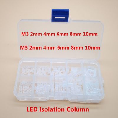 200 PCS M3 M5 LED Berongga Pilar Putaran Kolom Isolasi Bulat Plastik Spacer Shim Mesin Cuci 2mm 3mm 4mm 5mm 6mm 7mm 8mm 10mm 16mm