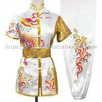 Chinese Wushu Uniform Kungfu Clothes Martial Arts Suit Routine Performance Outfit Taolu Garment For Woman Girl Men Boy Kids