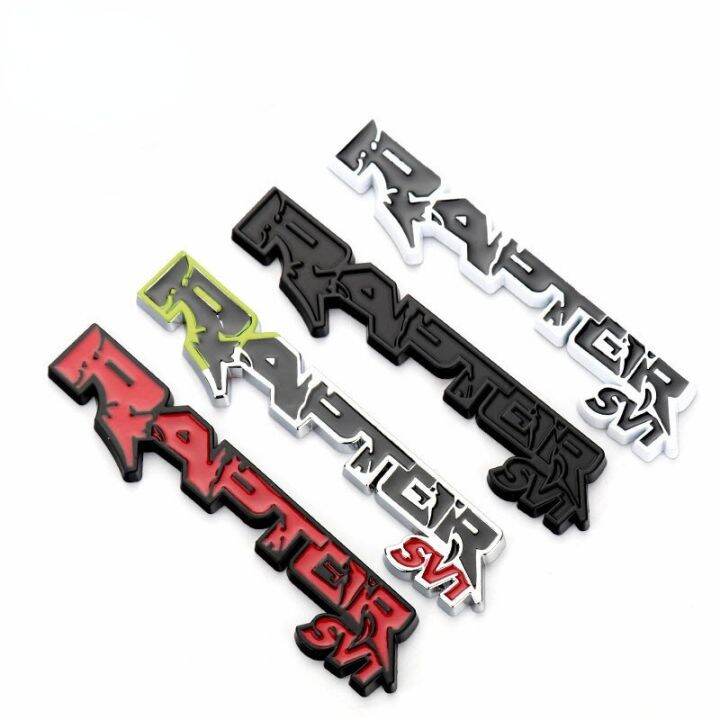 Fun car 3D Metal RAPTOR SVT Badge Emblem Decal Car Sticker For Ford ...