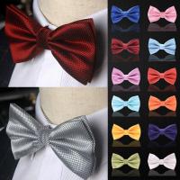 Mens Adult Bowtie Classic Fashion Wedding Party Formal Satin gift Plaids Multicolor Adjust Neck Bow tie Gravata New Clip-On Nails Screws Fasteners