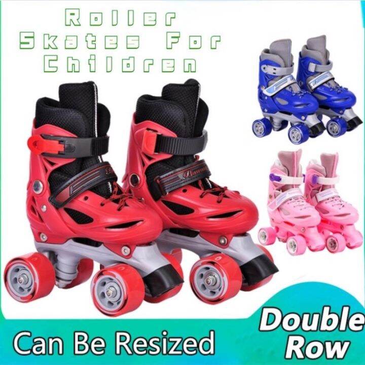 The New Roller skates Adjustable fourwheel roller skates for children