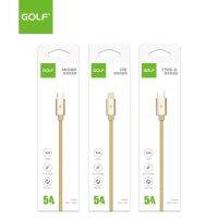 มาใหม่?GOLF GC-76 สายชาร์จUSB สำหรับ iPhone Type-cและMicro Quick Charge ความยาว1เมตร สายถัก