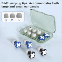 Silicone Ear Protector Waterproof Sleep Noise Ear Plug Canceling Noise Reduction Soundproof Lightweight Portable for Travel Home