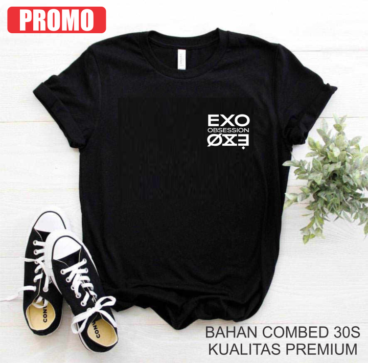 Kaos Distro Premium Logo Exo Obsession Logo Lazada Indonesia