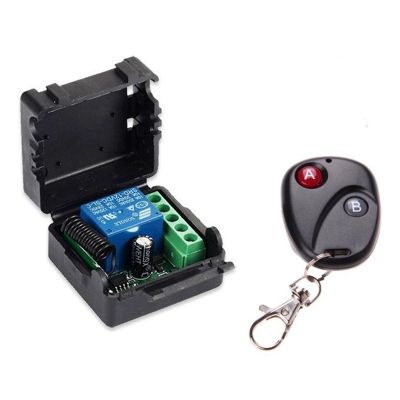 Wireless Remote Control Switch DC 12V 10A 433MHz RF Remote Control Transmitter with Receiver for Anti-Theft Alarm System