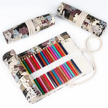 Drawing Pencil Bag Drawing Case Case Pouch Pencil Case Pen Case 72 Slots  Colorful Student Fabric Pen Bag Pencil Pouch Box Sketch Drawing Brush  Holder