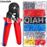 1250pcs/box Wire Terminal Crimp Connector Insulated Uninsulated Cable Terminals End Ferrules HSC8 6-4A Crimping Pliers Tool