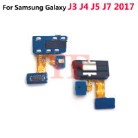 20ชิ้นสำหรับ Samsung Galaxy J3 J4 J7 J5 J330 2017 J400 J730 2018ช่องเสียบหูฟังเสียงหูฟังสายเคเบิลงอได้เสียง Mikrofon