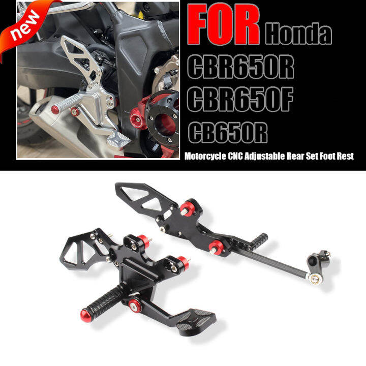1 Set For HONDA CBR650R CB650R 20192022 Adjustable Rearsets Foot Pegs