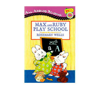 Original English Max and Ruby play school is too noisy Peng group all about reading Wang Peiyu stage I English Enlightenment picture book bedtime story book extracurricular reading