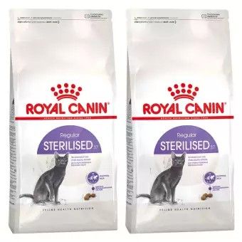 [2kg x2] Royal Canin Sterilised Cat Food อาหารแมว รอยัลคานิน สูตร แมวทำหมัน อายุ 1ปีขึ้นไป 2 กก. (2 ถุง)