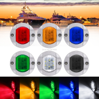 DC 12V กันน้ำ RV Marine เรือ Transom 6 LED Stern Light รอบเย็นสีขาว LED ไฟท้าย Yacht อุปกรณ์เสริมรถบรรทุกด้านข้างไฟ