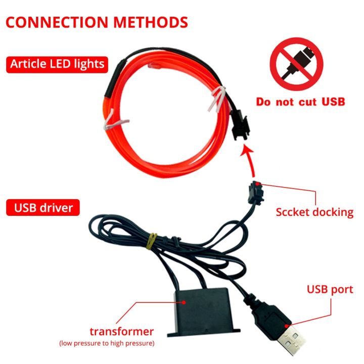 ขายดีไฟภายในรถยนต์1ม-2ม-3m-5ม-สายพวงมาลัยตกแต่งแถบไฟ-led-สายไฟนีออนยืดหยุ่นท่อตรงพร้อมแถบไฟแถบไฟ-led-ไดรฟ์-usb