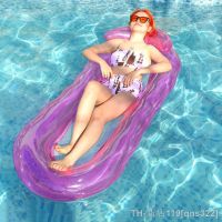 hot【DT】☃❦  Inflatable Pool Beach Adult Floating Row with Backrest Armrest