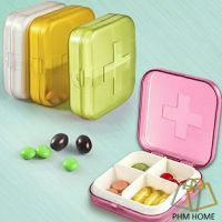 กล่องยา มินิ กล่องสีสันลูกกวาด กล่องยาแบบพกพา หลายช่อง Cross-packing pill box