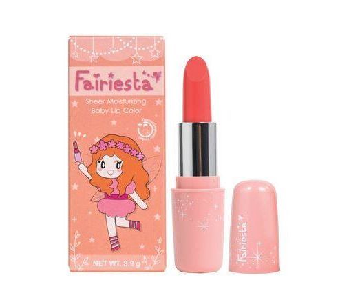 fairiesta-ลิปสติกสำหรับเด็ก-เบอร์-03-สีส้มพีช-sheer-moisturizing-baby-lip-color-03-peach-pudding-3-9g