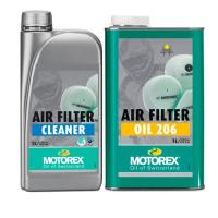 ชุดน้ำยาล้าง + เคลือบกรอง MOTOREX - Air Filter Cleaner , Air Filter Oil 206