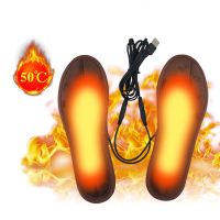 [A Like] USB Electric Heating Insoles Warm Shoe Socks Feet Heater Foot Winter Warmer Insole Outdoor แคมป์ปิ้งอุปกรณ์เดินป่า