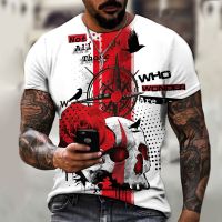 2023Retro Style Clock Pattern 3d Print T-shirt Summer Men T Shirt Casual Clothing Oversized  Round Neck Short-sleeved Tops