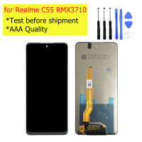 TUTXTUT ของแท้อะไหล่สำหรับ Realme C55 RMX3710สัมผัสหน้าจอ LCD หน้าจอดิจิตอลจอแอลซีดี Huawei